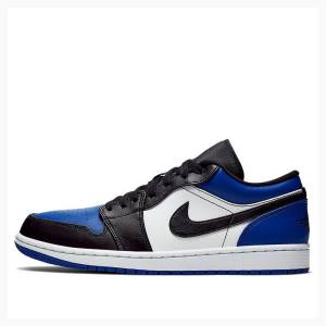 Black / Blue Men's Nike Low Royal Toe Sneakers Air Jordan 1 | JD-285GT