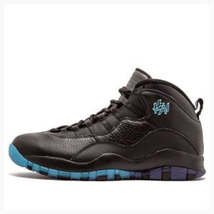 Black / Blue Men's Nike Retro Shanghai Basketball Shoes Air Jordan 10 | JD-487KX