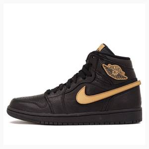 Black / Brown Men's Nike Retro High BHM Basketball Shoes Air Jordan 1 | JD-763QH