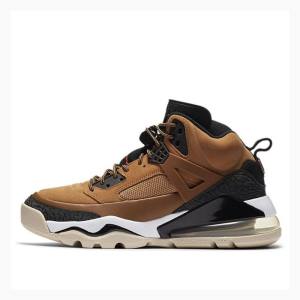 Black / Brown Men's Nike Spizike 270 Boot Wheat Basketball Shoes Air Jordan | JD-623AC