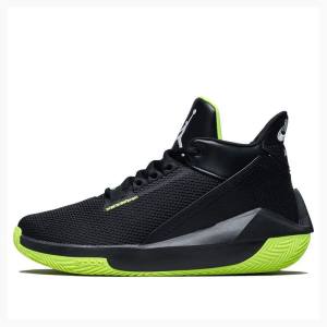 Black / Green Men's Nike 2x3 PF Basketball Shoes Air Jordan | JD-437KF