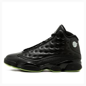 Black / Green Men's Nike Retro Altitude Basketball Shoes Air Jordan 13 | JD-724FB