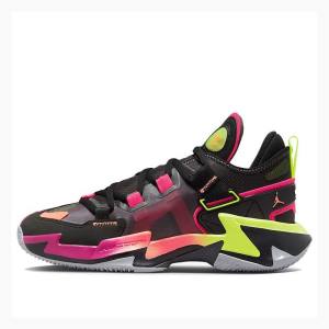 Black / Green / Rose Men's Nike Why Not Zer0.5 PF Black Basketball Shoes Air Jordan | JD-607HE