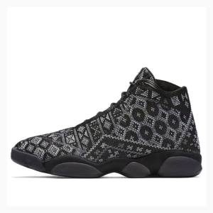 Black / Grey Men's Nike Horizon PRM 'PSNY' Basketball Shoes Air Jordan | JD-861SO