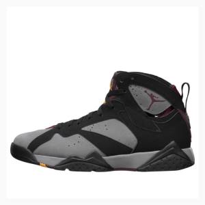 Black / Grey Men's Nike Retro 'Bordeaux' 2011 Lt Graphite-Bordeaux Basketball Shoes Air Jordan 7 | JD-349GS