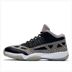 Black Men's Nike Low IE Sneakers Air Jordan 11 | JD-850YI