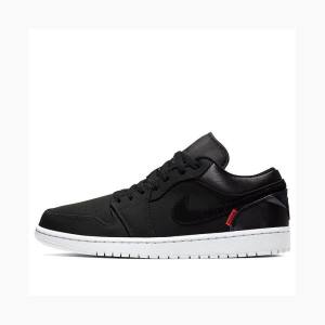 Black Men's Nike Low PSG JORDAN LEGACY Sneakers Air Jordan 1 | JD-906MU