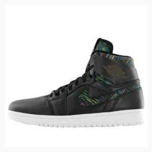 Black Men's Nike RET High NOUV BHM History Month Basketball Shoes Air Jordan 1 | JD-472EA