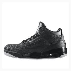 Black Men's Nike Retro Flip Basketball Shoes Air Jordan 3 | JD-451JD