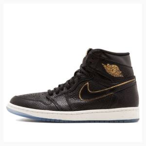 Black Men's Nike Retro High OG City of Flight Basketball Shoes Air Jordan 1 | JD-062HX