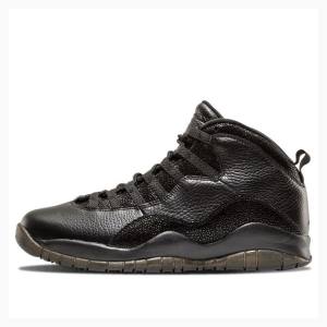 Black Men's Nike Retro OVO Basketball Shoes Air Jordan 10 | JD-458LU