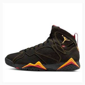 Black / Orange Men's Nike Retro Citrus Basketball Shoes Air Jordan 7 | JD-067RY