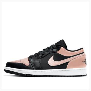 Black / Pink Men's Nike Retro Low Sneakers Air Jordan 1 | JD-261TW