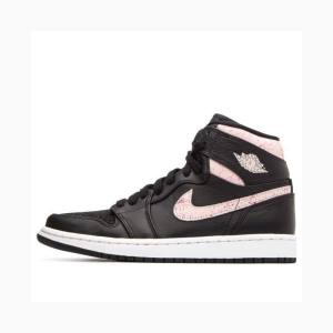 Black / Pink Women's Nike High PREM Silt Basketball Shoes Air Jordan 1 | JD-036LF