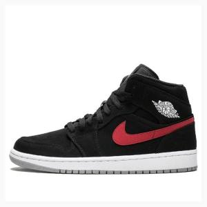 Black / Red / Blue Men's Nike Mid Basketball Shoes Air Jordan 1 | JD-958GI