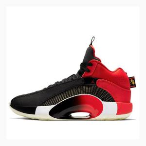 Black / Red Men's Nike Chinese New Year PF Basketball Shoes Air Jordan 35 | JD-903PJ