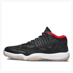 Black / Red Men's Nike Low IE Bred Sneakers Air Jordan 11 | JD-218KE