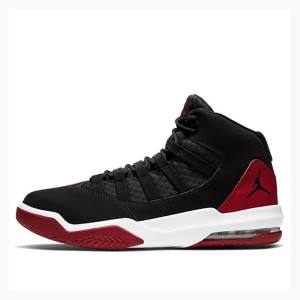 Black / Red Men's Nike Max Aura Basketball Shoes Air Jordan | JD-095XR