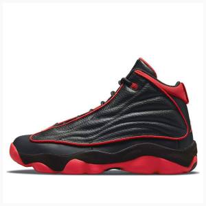 Black / Red Men's Nike Pro Strong Bred Basketball Shoes Air Jordan | JD-659RG