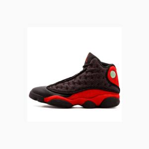 Black / Red Men's Nike Retro Bred Basketball Shoes Air Jordan 13 | JD-647IV