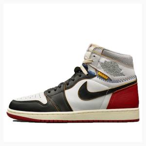 Black / Red Men's Nike Retro HI NRG UN Union x Air Jordan Collection Basketball Shoes Air Jordan 1 | JD-473IB