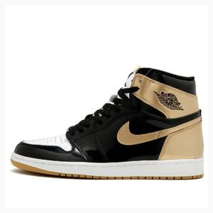 Black / Red Men's Nike Retro High OG NRG ComplexCon - Gold Top 3 Basketball Shoes Air Jordan 1 | JD-895PQ