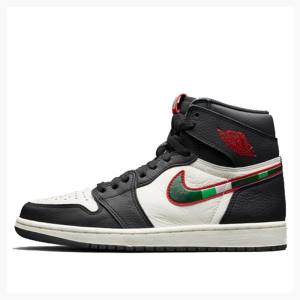 Black / Red Men's Nike Retro High OG Sports Illustrated Basketball Shoes Air Jordan 1 | JD-962NK