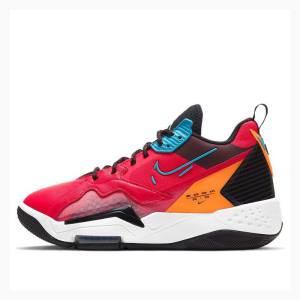 Black / Red / Orange Women's Nike Zoom 92 Basketball Shoes Air Jordan | JD-013KP