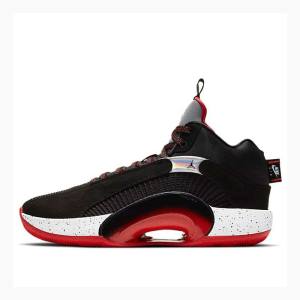 Black / Red / White Men's Nike Bred Basketball Shoes Air Jordan 35 | JD-453LK