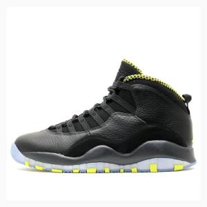 Black / Silver Men's Nike Retro Venom Basketball Shoes Air Jordan 10 | JD-087PG