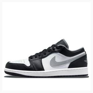 Black / White / Grey Men's Nike Retro Low Sneakers Air Jordan 1 | JD-874LD