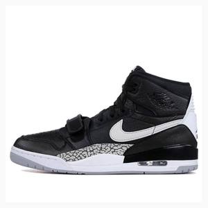 Black / White Men's Nike Legacy 312 Basketball Shoes Air Jordan | JD-506ZF