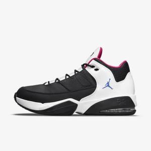 Black / White / Pink / Blue Men's Nike Max Aura 3 Basketball Shoes Air Jordan | NK618HVJ