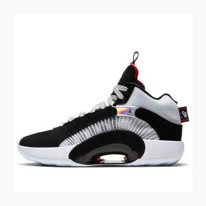 Black / White / Red Men's Nike DNA PF DNA Basketball Shoes Air Jordan 35 | JD-802BY