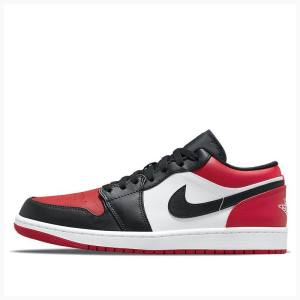 Black / White / Red Men's Nike Retro Low Sneakers Air Jordan 1 | JD-250IB