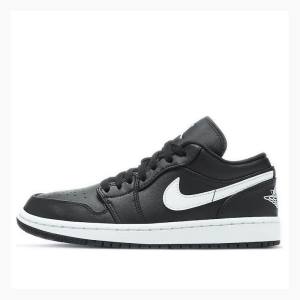 Black / White Women's Nike Low Sneakers Air Jordan 1 | JD-265EV