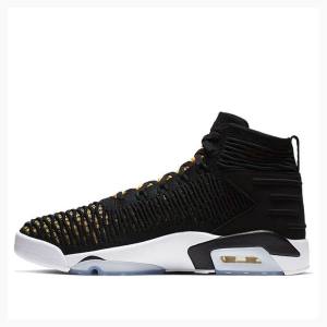 Black / Yellow Men's Nike Flyknit Elevation 23 Basketball Shoes Air Jordan | JD-473CG