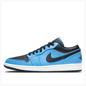 Blue / Black Men's Nike Retro Low University Sneakers Air Jordan 1 | JD-702TS