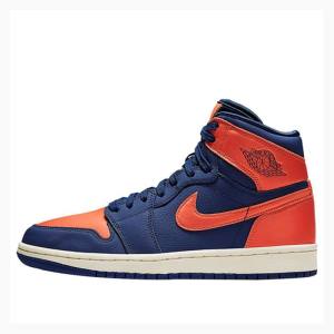 Blue / Orange Women's Nike Retro HI PRM Void Basketball Shoes Air Jordan 1 | JD-972VI