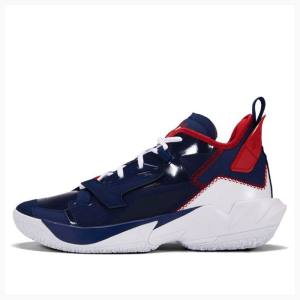 Blue / Red Men's Nike Why Not Zer0.4 PF Void Basketball Shoes Air Jordan | JD-729QU