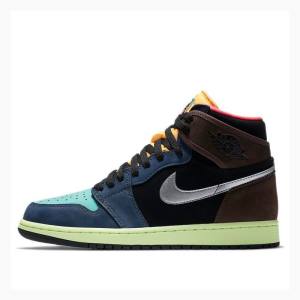 Blue / Silver Men's Nike Retro High OG Tokyo Bio Hack Basketball Shoes Air Jordan 1 | JD-976GD