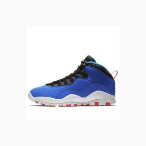 Blue / White Men's Nike Retro Tinker Basketball Shoes Air Jordan 10 | JD-576TM