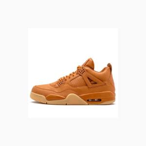 Brown Men's Nike Retro Premium Wheat Basketball Shoes Air Jordan 4 | JD-731MU