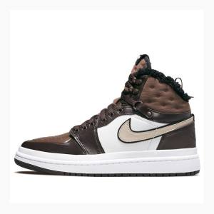 Brown / White Women's Nike Acclimate Basketball Shoes Air Jordan 1 | JD-189GZ