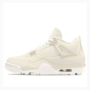 Cream Women's Nike Canvas Basketball Shoes Air Jordan 4 | JD-457CA