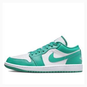 Green Women's Nike Low Turquoise Sneakers Air Jordan 1 | JD-052JR