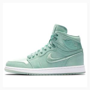 Green Women's Nike Retro High SOH Mint Foam Basketball Shoes Air Jordan 1 | JD-052WL