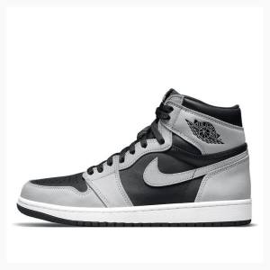 Grey / Black Men's Nike Retro High OG Shadow 2.0 Basketball Shoes Air Jordan 1 | JD-138ZS