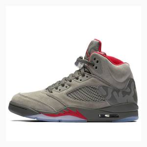 Grey Men's Nike Retro Reflective Camo Basketball Shoes Air Jordan 5 | JD-174QT