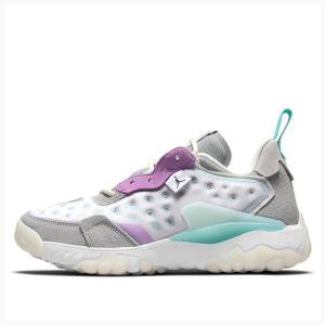 Grey / Purple Men's Nike Delta 2 Running Shoes Air Jordan | JD-836MG